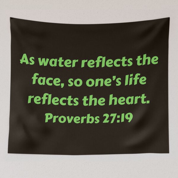 Item preview, Bible Verse Proverbs 27:19 designed and sold by Prayingwarrior.