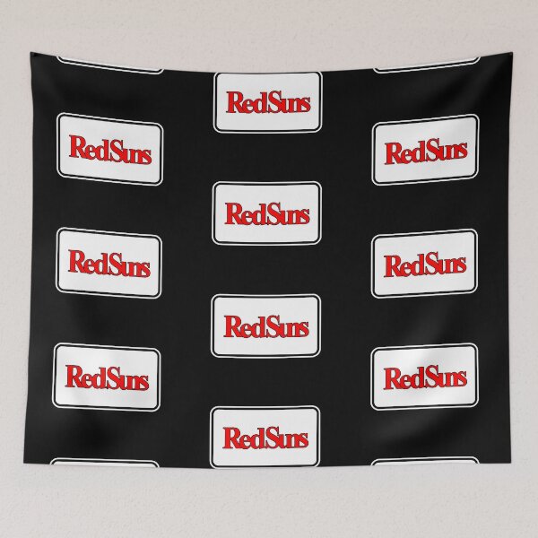 Item preview, RedSuns Plate! (on Black) designed and sold by epinkb.