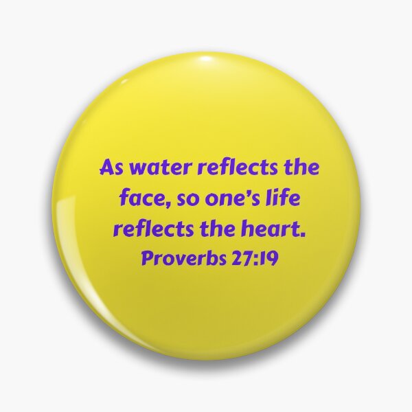 Artikelvorschau, Bible Verse Proverbs 27:19 entworfen und verkauft von Prayingwarrior.