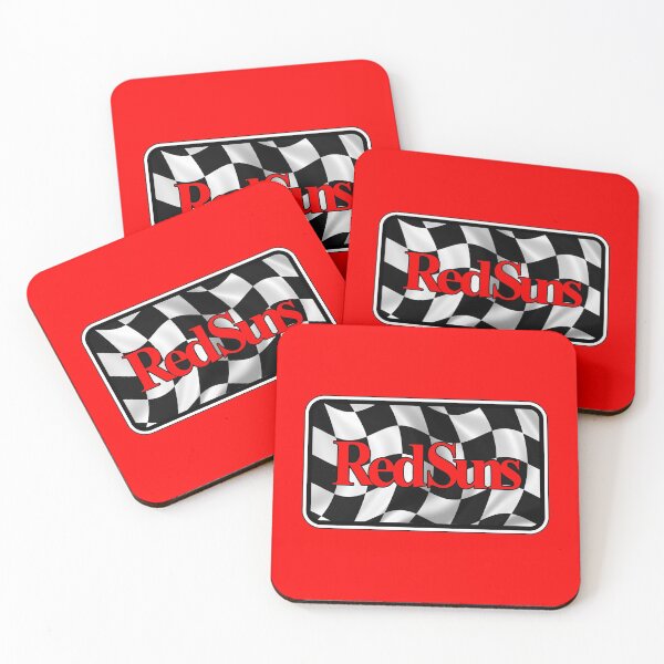 Item preview, RedSuns Plate! Checkered Flag (on Red) designed and sold by epinkb.