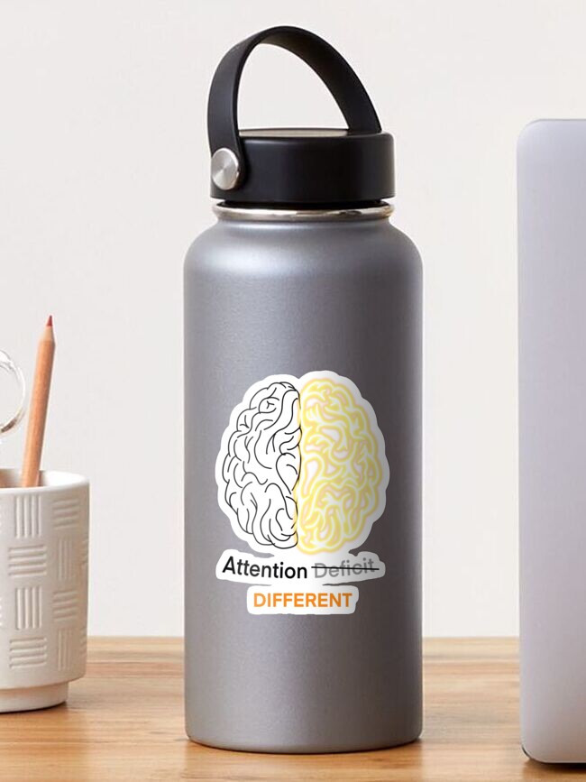 Thumbnail 1 of 3, Sticker, Attention different - Adhd brain designed and sold by Fatamimosh.