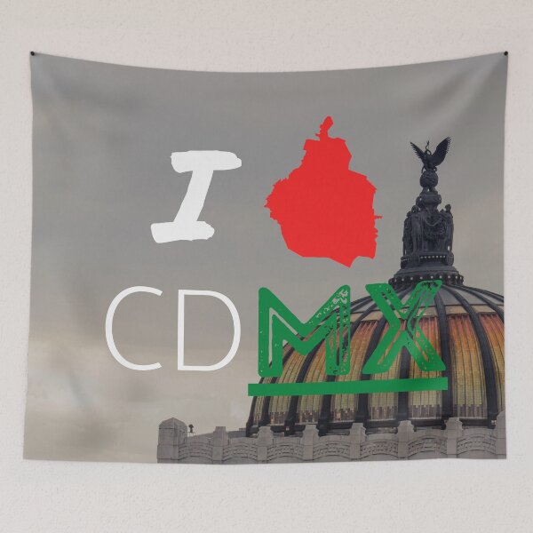Item preview, I Love CDMX - Bellas Artes Palace designed and sold by MexaPrint.