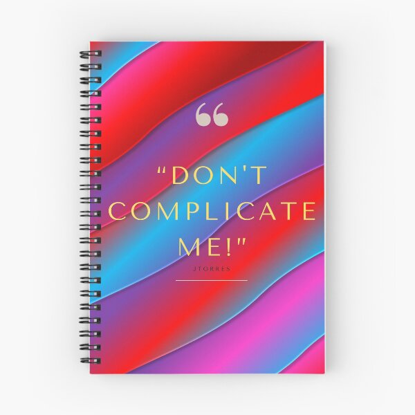 Item preview, Don't Complicate Me designed and sold by LibrosBOOKtique.