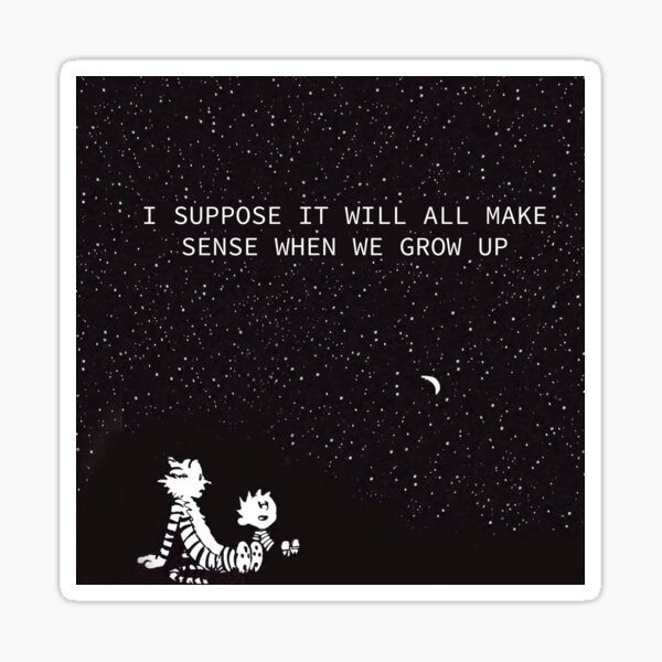 Calvin and Hobbes Stars Sticker