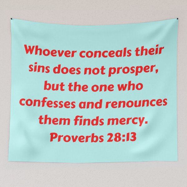 Item preview, Bible Verse Proverbs 28:13 designed and sold by Prayingwarrior.