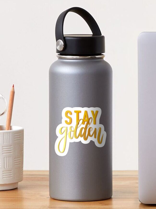 Thumbnail 1 of 3, Sticker, Stay Golden designed and sold by Angelaika.