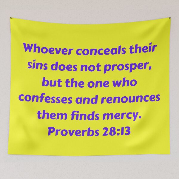 Artikelvorschau, Bible Verse Proverbs 28:13 entworfen und verkauft von Prayingwarrior.