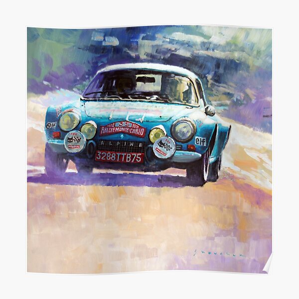 Rally Monte Carlo 1972 Alpine-Renault A110 1600 Poster