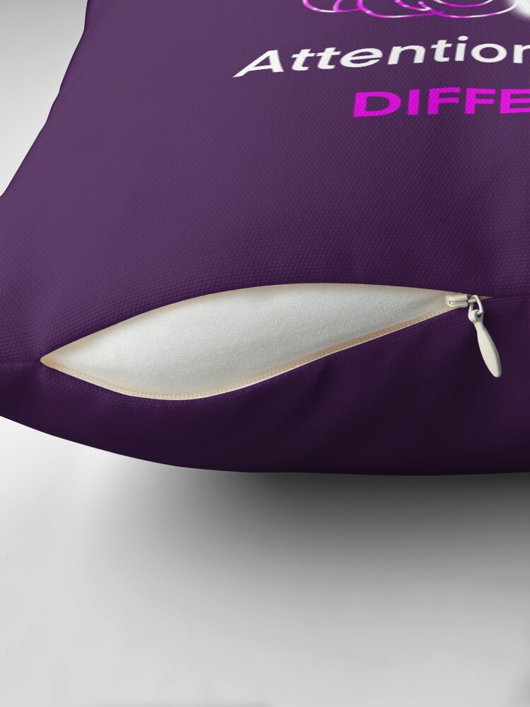 Thumbnail 2 of 4, Pillow, Attention different - Adhd brain designed and sold by Fatamimosh.