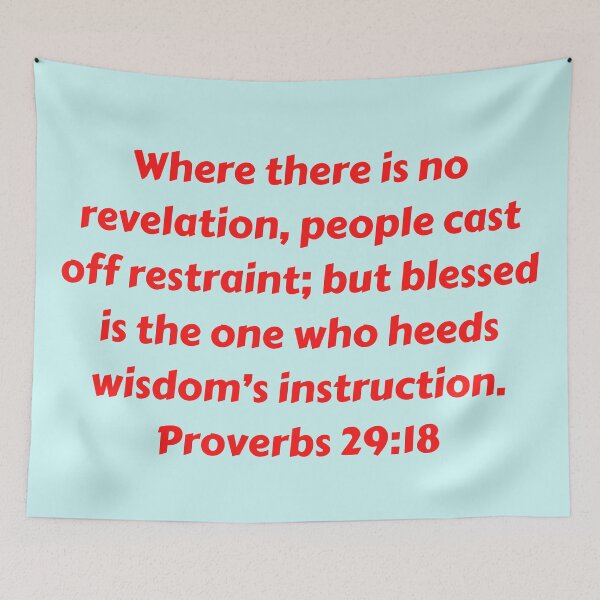Artikelvorschau, Bible Verse Proverbs 29:18 entworfen und verkauft von Prayingwarrior.