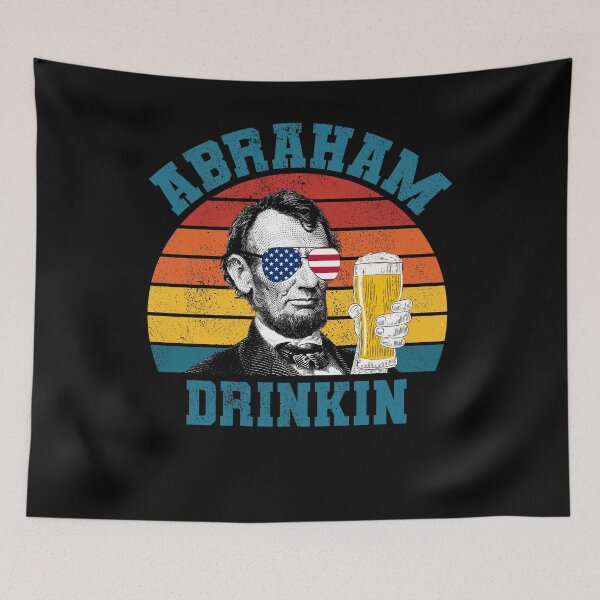 Item preview, Abraham Drinkin 4th of July Beer designed and sold by Koi-Art.