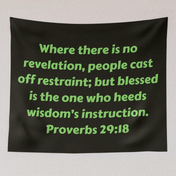Artikelvorschau, Bible Verse Proverbs 29:18 entworfen und verkauft von Prayingwarrior.