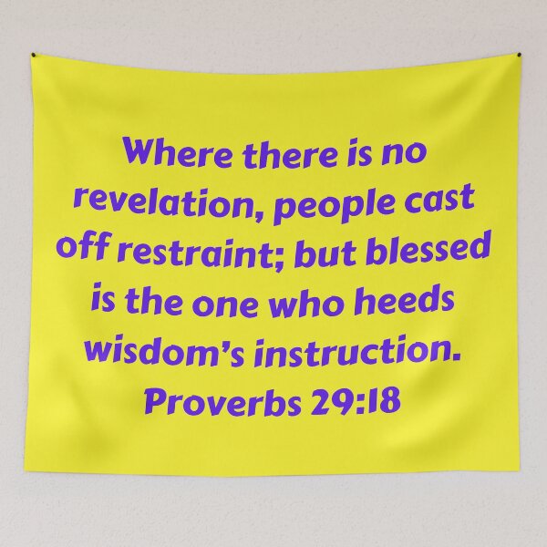 Aperçu de l'œuvre Bible Verse Proverbs 29:18 créée et vendue par Prayingwarrior.
