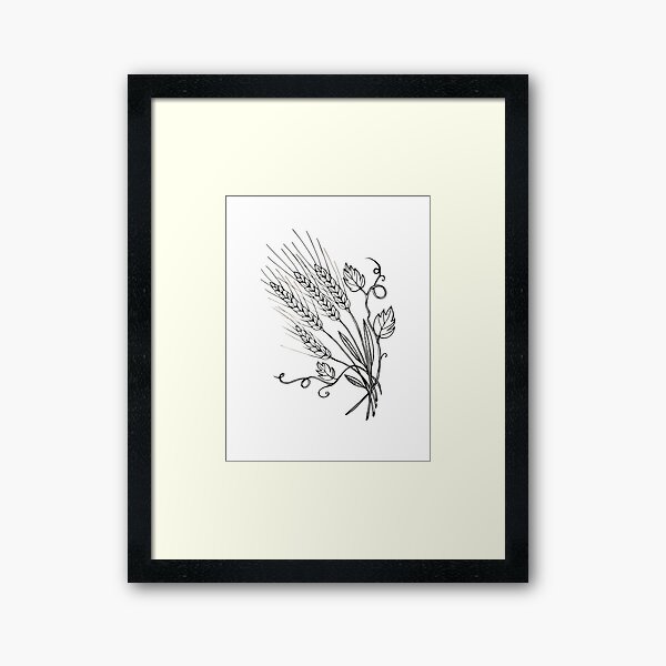 Wheat Framed Art Print