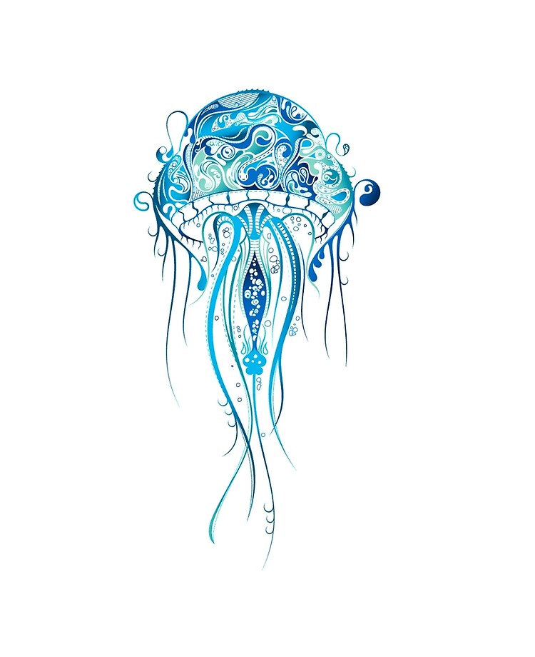15 Amazing Black Ink Jellyfish Tattoos – LuvThat
