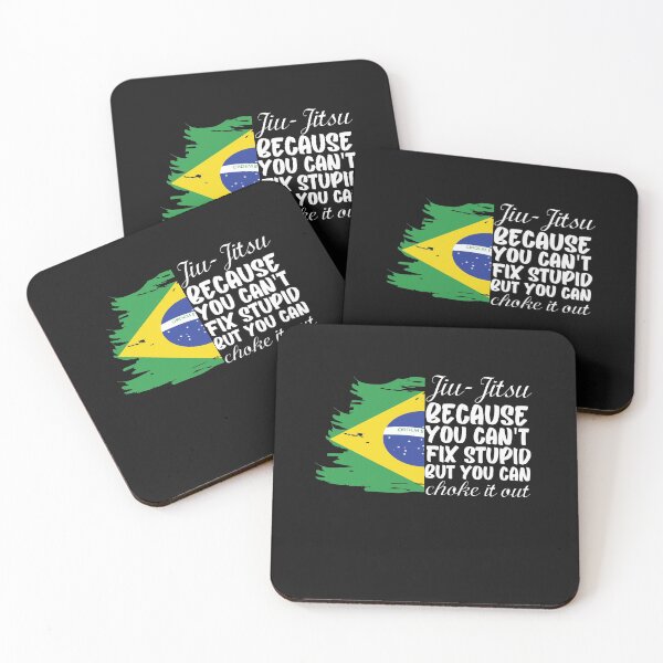 Item preview, Brazilian Jiu Jitsu BJJ, JiuJitsu because you can't fix stupid but you can choke it out designed and sold by Click-Like.