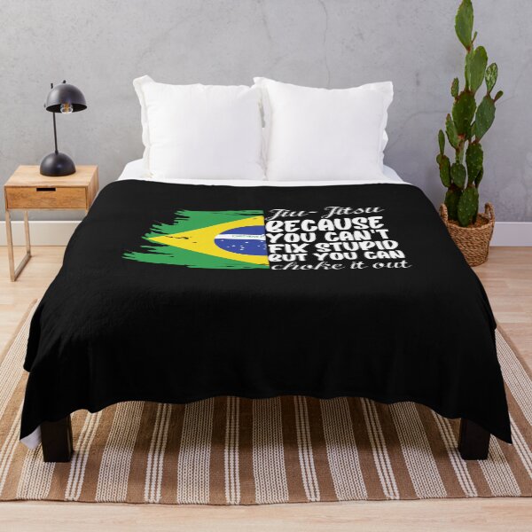 Item preview, Brazilian Jiu Jitsu BJJ, JiuJitsu because you can't fix stupid but you can choke it out designed and sold by Click-Like.