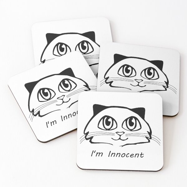 Item preview, Cute Cat - I'm Innocent designed and sold by SilkenDove.