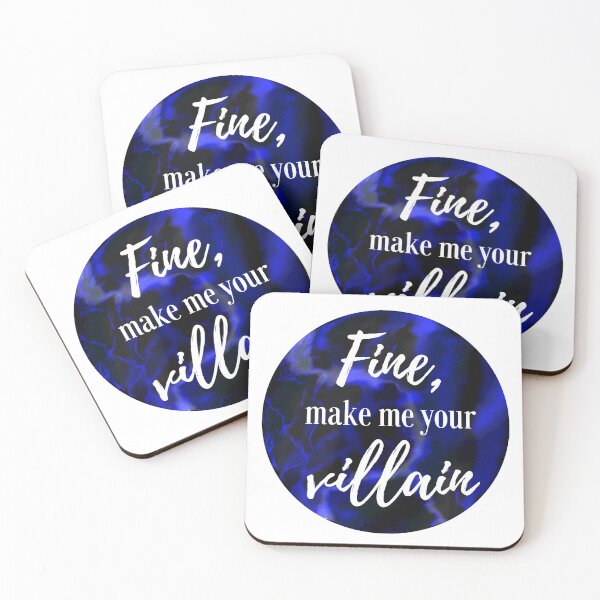 Item preview, Make Me Your Villain Blue Marbled designed and sold by RockyCreekArt.