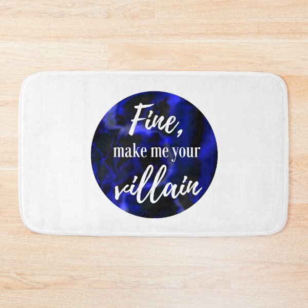 Item preview, Make Me Your Villain Blue Marbled designed and sold by RockyCreekArt.