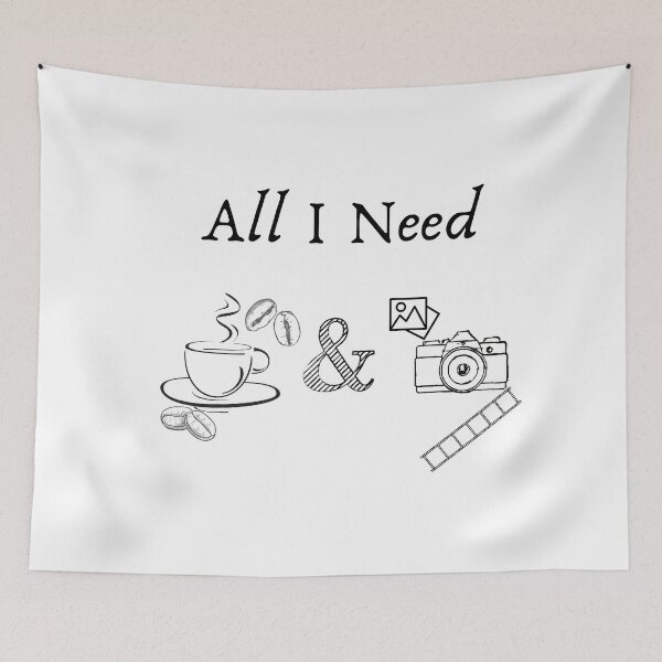 Item preview, All I Need: Coffee & Camera designed and sold by TrendCreations.