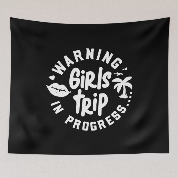 Item preview, Warning in progress girls trip  designed and sold by ZimbomDesigner.