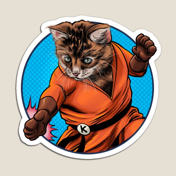 Aperçu de l'œuvre Chaton de karaté créée et vendue par 13thFloorDesign.