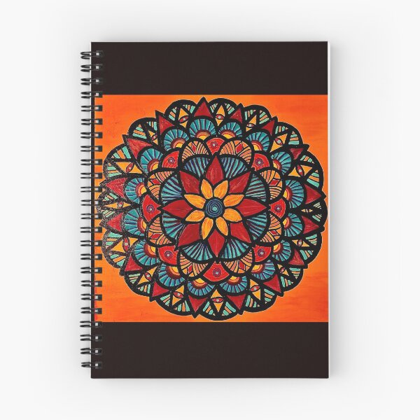 Item preview, Orange and Blue Flowerburst designed and sold by Tkoransky.