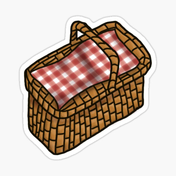 "Picnic basket" Sticker by SqueakyOwl Redbubble