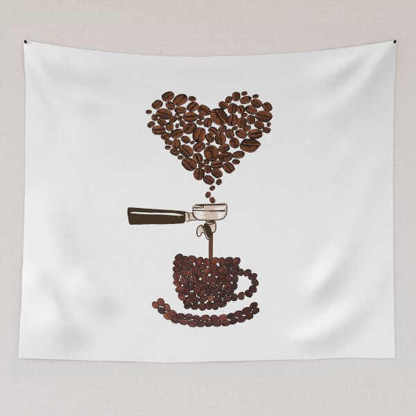 Item preview, Barista Heart Coffee Beans Art designed and sold by MrEddie10.