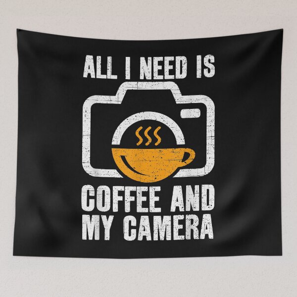 Item preview, All I Need is Coffee and My Camera - Photographer Gift designed and sold by begin-again.