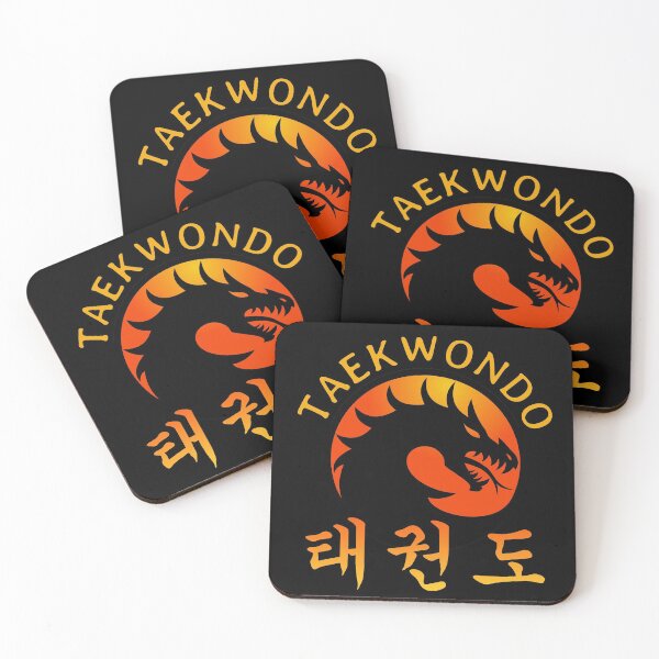 Item preview, Taekwondo Fire Dragon Circle with Korean Symbols designed and sold by FunWearVM.