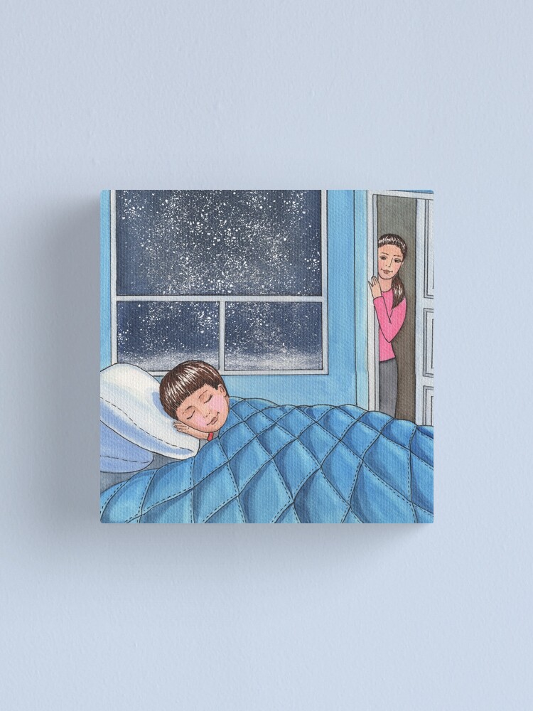 Sleeping Boy Baby Room Art Canvas Print By Irinasztukowski Redbubble