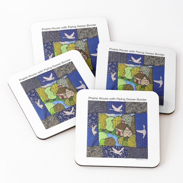 Item preview, Prairie House with Flying Geese Border designed and sold by SAMGordonART.