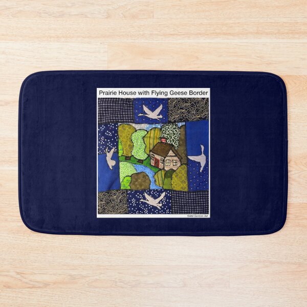 Item preview, Prairie House with Flying Geese Border designed and sold by SAMGordonART.