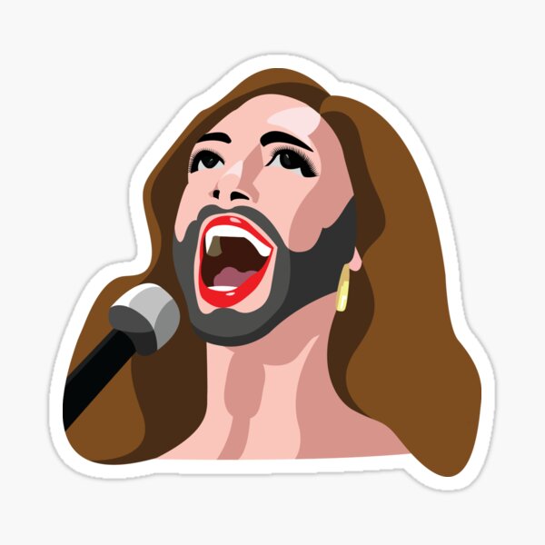 Item preview, Conchita Wurst, Eurovision winner 2014 designed and sold by qiqi.