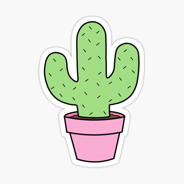 Celestial stickers pack, cute cactus sticker (1556468)