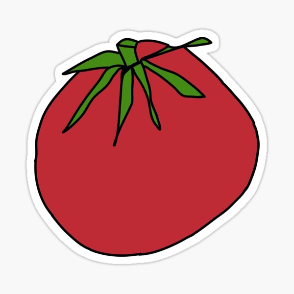 bleachers tomato design Sticker