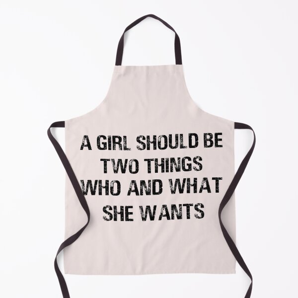 Item preview, Vintage A girl should be two things who and what she wants Typography designed and sold by garniturex.