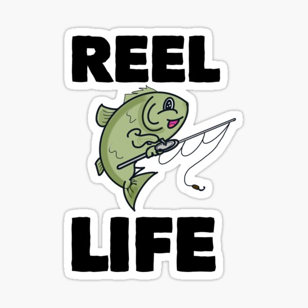 Reel Life Crappie Fishing Vinyl Fishing Decal Sticker Boat Decal Tournament  Fishing Kayak Decal