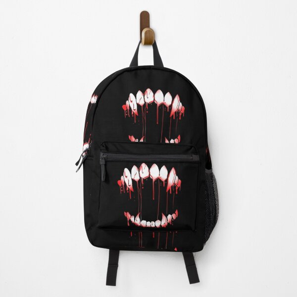 Item preview, Monster open mouth teeth with red blood dripping designed and sold by mirrorimages.