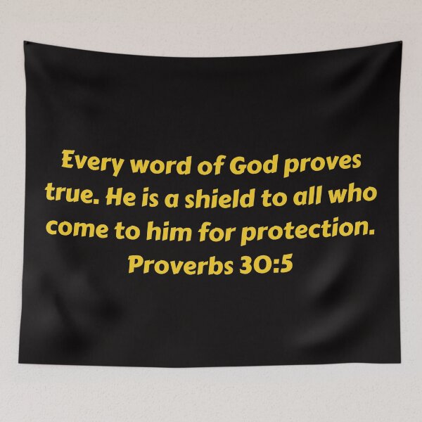 Aperçu de l'œuvre Bible Verse Proverbs 30:5 créée et vendue par Prayingwarrior.