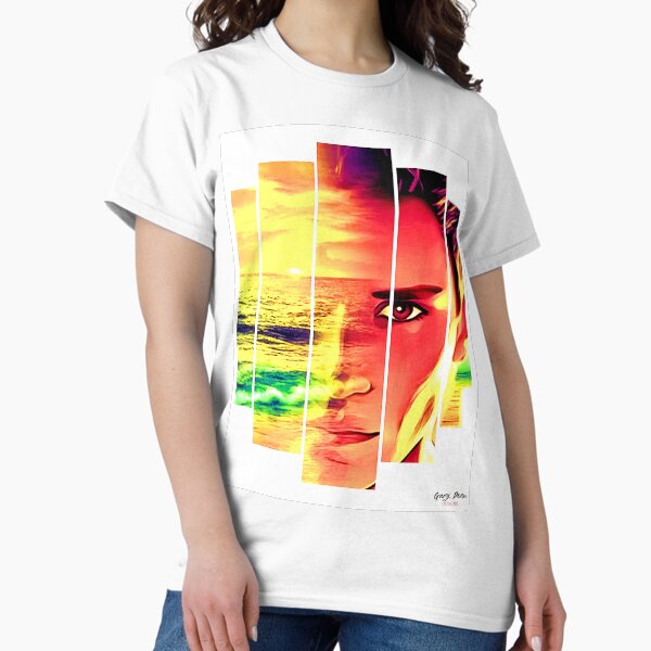 Naked Man Digital Dot Painting. Gary Dean Designs Classic T-Shirt