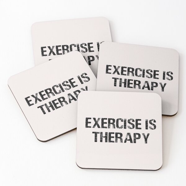 Item preview, Vintage Exercise is Therapy Typography  designed and sold by garniturex.