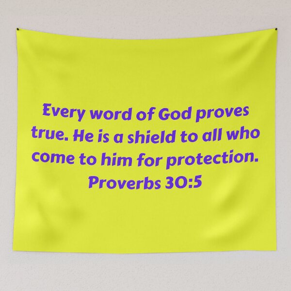 Aperçu de l'œuvre Bible Verse Proverbs 30:5 créée et vendue par Prayingwarrior.