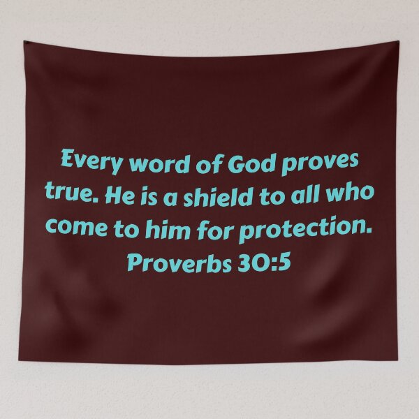 Aperçu de l'œuvre Bible Verse Proverbs 30:5 créée et vendue par Prayingwarrior.