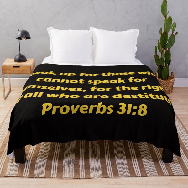 Artikelvorschau, Bible Verse Proverbs 31:8 entworfen und verkauft von Prayingwarrior.