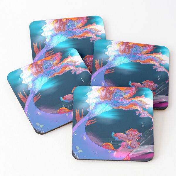 Item preview, Colourful mermaid designed and sold by Evlynhx.