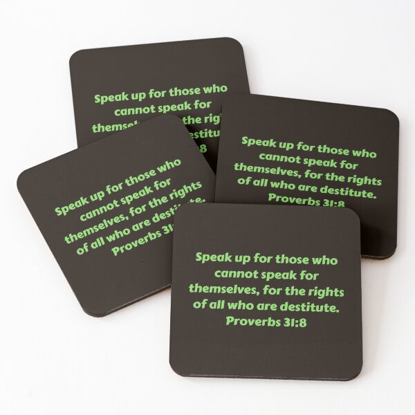 Artikelvorschau, Bible Verse Proverbs 31:8 entworfen und verkauft von Prayingwarrior.