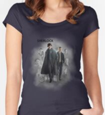 BBC Sherlock Women's Fitted Scoop T-Shirt